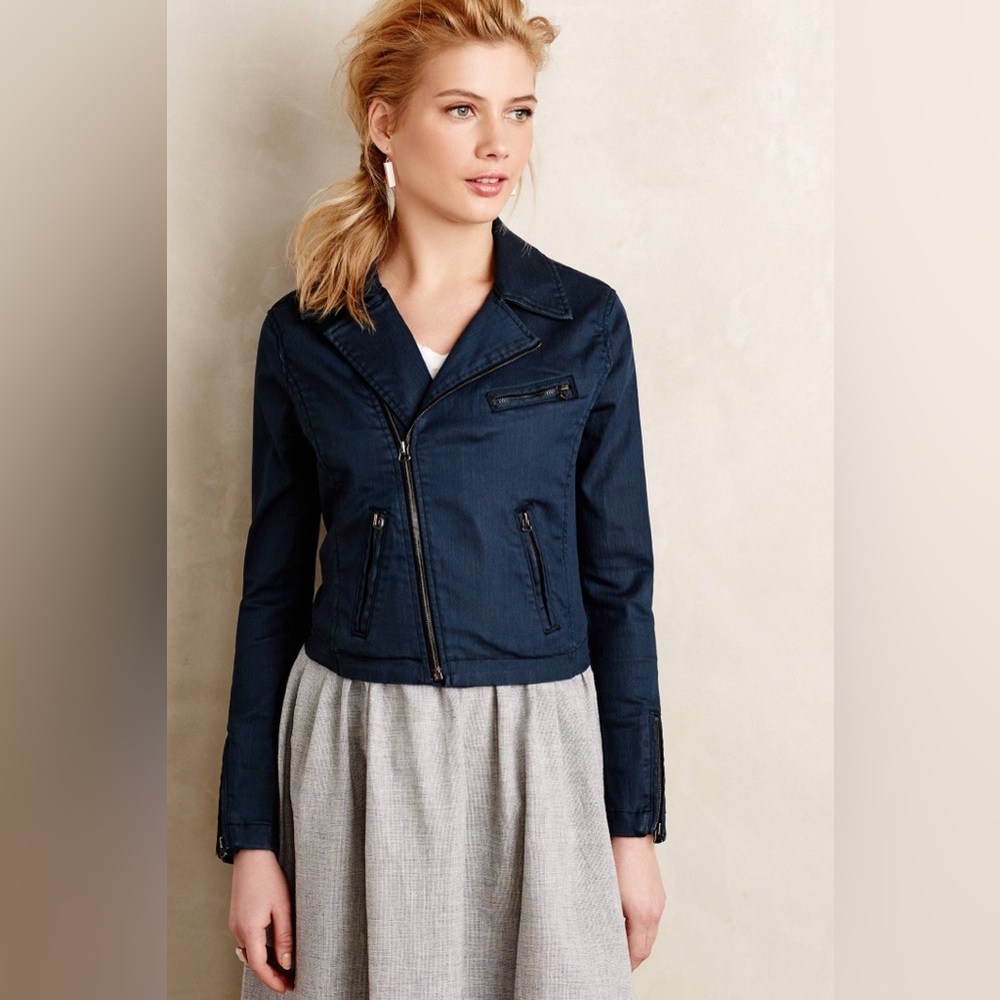 AG Adriano Goldschmied Women’s Jacket in Blue Size Small